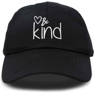 imageDALIX Be Kind Womens Baseball Cap Soft Cotton Dad HatBlack