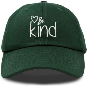 imageDALIX Be Kind Womens Baseball Cap Soft Cotton Dad HatDark Green