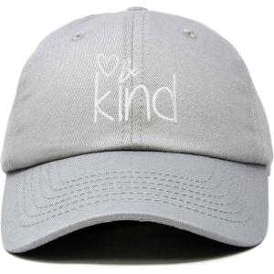 imageDALIX Be Kind Womens Baseball Cap Soft Cotton Dad HatGray