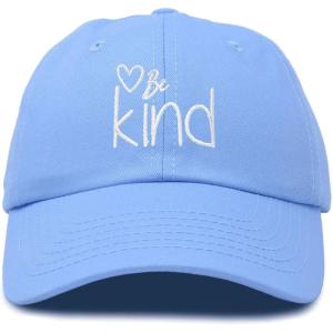 imageDALIX Be Kind Womens Baseball Cap Soft Cotton Dad HatLight Blue