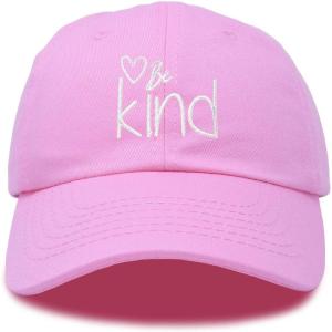 imageDALIX Be Kind Womens Baseball Cap Soft Cotton Dad HatLight Pink