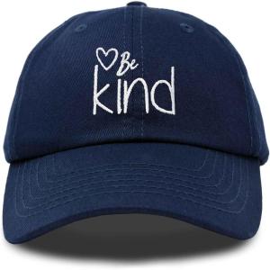 imageDALIX Be Kind Womens Baseball Cap Soft Cotton Dad HatNavy Blue