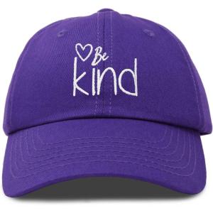 imageDALIX Be Kind Womens Baseball Cap Soft Cotton Dad HatPurple