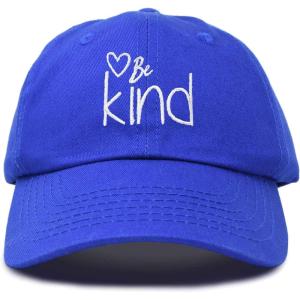 imageDALIX Be Kind Womens Baseball Cap Soft Cotton Dad HatRoyal Blue