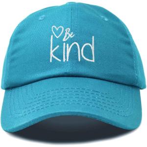 imageDALIX Be Kind Womens Baseball Cap Soft Cotton Dad HatTeal