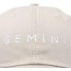imageDALIX Gemini Dad Hat Embroidered Zodiac Astrology Cotton Baseball CapBeige