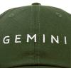 imageDALIX Gemini Dad Hat Embroidered Zodiac Astrology Cotton Baseball CapOlive