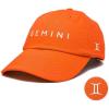 imageDALIX Gemini Dad Hat Embroidered Zodiac Astrology Cotton Baseball CapOrange