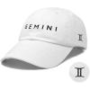 imageDALIX Gemini Dad Hat Embroidered Zodiac Astrology Cotton Baseball CapWhite