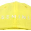 imageDALIX Gemini Dad Hat Embroidered Zodiac Astrology Cotton Baseball CapYellow