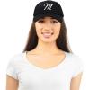 imageDALIX Initial Hat Letter M Womens Baseball Cap Monogram Cursive EmbroiderBlack