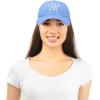 imageDALIX Initial Hat Letter M Womens Baseball Cap Monogram Cursive EmbroiderLight Blue