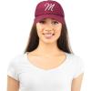 imageDALIX Initial Hat Letter M Womens Baseball Cap Monogram Cursive EmbroiderMaroon