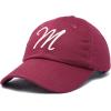 imageDALIX Initial Hat Letter M Womens Baseball Cap Monogram Cursive EmbroiderMaroon