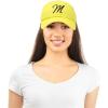 imageDALIX Initial Hat Letter M Womens Baseball Cap Monogram Cursive EmbroiderMinion Yellow