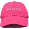imageDALIX Gemini Dad Hat Embroidered Zodiac Astrology Cotton Baseball CapHot Pink
