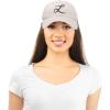imageDALIX Initial Hat Letter L Womens Baseball Cap Monogram Cursive EmbroiderBeige