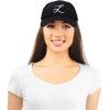 imageDALIX Initial Hat Letter L Womens Baseball Cap Monogram Cursive EmbroiderBlack