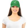 imageDALIX Initial Hat Letter L Womens Baseball Cap Monogram Cursive EmbroiderKelly Green