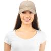 imageDALIX Initial Hat Letter L Womens Baseball Cap Monogram Cursive EmbroiderKhaki