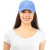 imageDALIX Initial Hat Letter L Womens Baseball Cap Monogram Cursive EmbroiderLight Blue