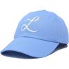 imageDALIX Initial Hat Letter L Womens Baseball Cap Monogram Cursive EmbroiderLight Blue