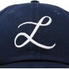 imageDALIX Initial Hat Letter L Womens Baseball Cap Monogram Cursive EmbroiderNavy Blue