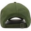 imageDALIX Initial Hat Letter L Womens Baseball Cap Monogram Cursive EmbroiderOlive