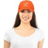 imageDALIX Initial Hat Letter L Womens Baseball Cap Monogram Cursive EmbroiderOrange