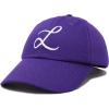 imageDALIX Initial Hat Letter L Womens Baseball Cap Monogram Cursive EmbroiderPurple