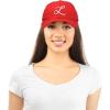 imageDALIX Initial Hat Letter L Womens Baseball Cap Monogram Cursive EmbroiderRed