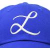 imageDALIX Initial Hat Letter L Womens Baseball Cap Monogram Cursive EmbroiderRoyal Blue