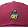 imageDALIX Sorcerer Frog Embroidered Cap Cotton Baseball Cute Cool Dad Hat WomensMaroon