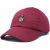 imageDALIX Sorcerer Frog Embroidered Cap Cotton Baseball Cute Cool Dad Hat WomensMaroon