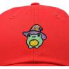 imageDALIX Sorcerer Frog Embroidered Cap Cotton Baseball Cute Cool Dad Hat WomensRed