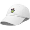 imageDALIX Sorcerer Frog Embroidered Cap Cotton Baseball Cute Cool Dad Hat WomensWhite