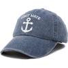 imageDALIX First Mate Hat Sailing Baseball Cap Sailor Gift Men Women VintageNavy Blue