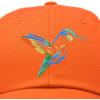 imageDALIX Hummingbird Hat Baseball Cap Mom Nature Wildlife Birdwatcher GiftOrange