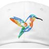 imageDALIX Hummingbird Hat Baseball Cap Mom Nature Wildlife Birdwatcher GiftWhite