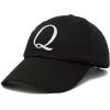 imageDALIX Initial Hat Letter Q Womens Baseball Cap Monogram Cursive EmbroiderBlack