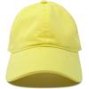 imageDALIX Ladies Ponytail Cap Womens Half Visor with Adjustable Elastic BandMinion Yellow