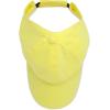 imageDALIX Ladies Ponytail Cap Womens Half Visor with Adjustable Elastic BandMinion Yellow