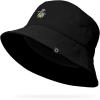 imageDALIX Sorcerer Frog Cotton Bucket Hat Lightweight Outdoor Travel Beach Everyday WomensBlack
