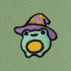 imageDALIX Sorcerer Frog Cotton Bucket Hat Lightweight Outdoor Travel Beach Everyday WomensTurf Green