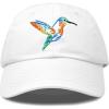 imageDALIX Hummingbird Hat Baseball Cap Mom Nature Wildlife Birdwatcher GiftWhite