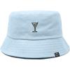 imageDALIX Martini Cotton Bucket Hat Lightweight Outdoor Travel Beach Everyday WomensForever Blue