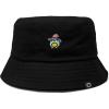 imageDALIX Sorcerer Frog Cotton Bucket Hat Lightweight Outdoor Travel Beach Everyday WomensBlack