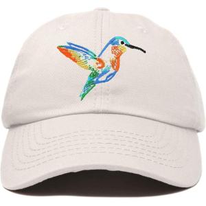 imageDALIX Hummingbird Hat Baseball Cap Mom Nature Wildlife Birdwatcher GiftBeige