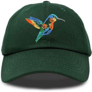 imageDALIX Hummingbird Hat Baseball Cap Mom Nature Wildlife Birdwatcher GiftDark Green
