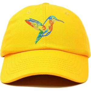 imageDALIX Hummingbird Hat Baseball Cap Mom Nature Wildlife Birdwatcher GiftGold